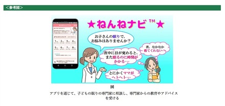 幼児の眠りに特化したアプリ「ねんねナビ」