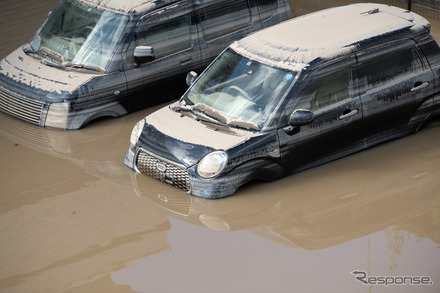 平成30年7月豪雨（7月8日、岡山県倉敷市）　(c) Getty Images