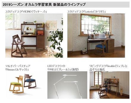 2019シーズン オカムラ学習家具 新製品のラインアップ