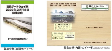 記念メッセージ入り「都区内パス」も入れることができる記念入場券用の台紙。