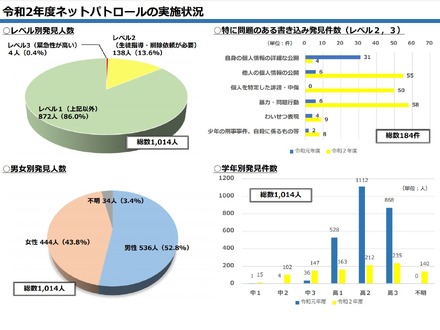 令和2年度ネットパトロールの実施状況