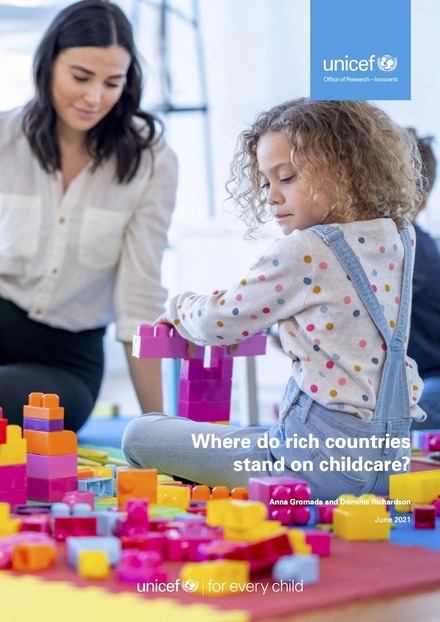 報告書「先進国の子育て支援の現状（原題：Where Do Rich Countries Stand on Childcare？）」表紙