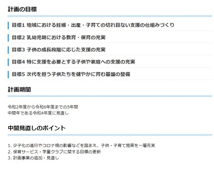 東京都子供・子育て支援総合計画（第2期）の見直し（案）について意見募集