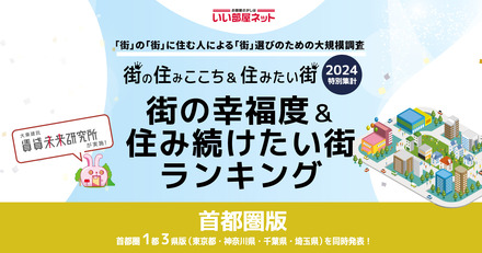 いい部屋ネット　街の住みここち＆住みたい街ランキング2024