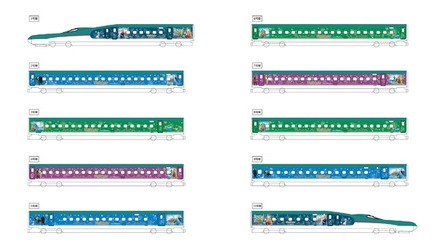 ファンタジースプリングスがテーマの特別なデザイン！特別車両「Magical Journey Shinkansen」が10月10日（木）より運行