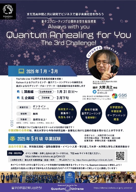 Quantum Annealing for You, The 3rd Challenge! (QA4U3)