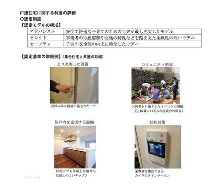 東京こどもすくすく住宅　戸建住宅に関する認定制度