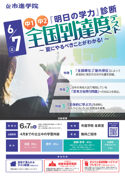 中1・中2 全国到達度テスト