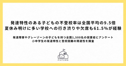 小中学生の発達特性と登校困難の関連性調査