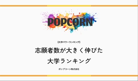 志願者数が大きく伸びた大学ランキング