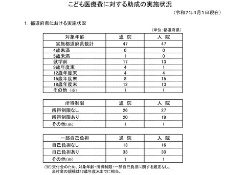 都道府県における実施状況