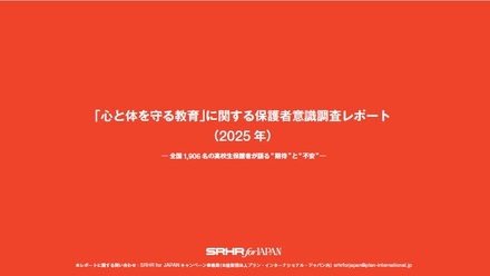 「心と体を守る教育」に関する保護者意識調査レポート（2025年）