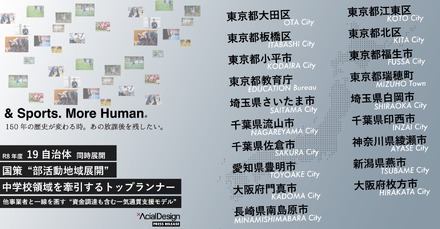 全国19自治体で同時展開