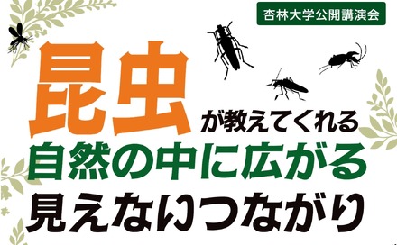公開講演会「昆虫が教えてくれる 自然の中に広がる見えないつながり」