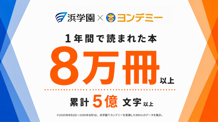 ヨンデミー導入後、浜学園で1年間に読まれた冊数