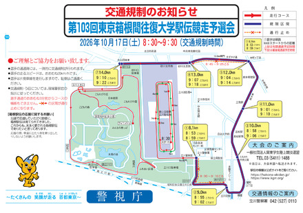 第103回東京箱根間往復大学駅伝競走予選会