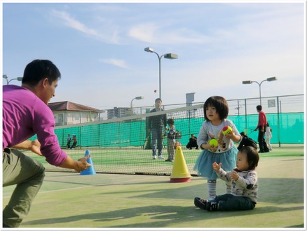 春夏秋 地域の恒例イベント なかよし親子テニス体験会