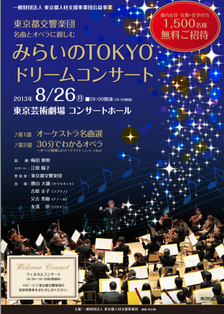東京都交響楽団　名曲とオペラに親しむ みらいのTOKYOドリームコンサート