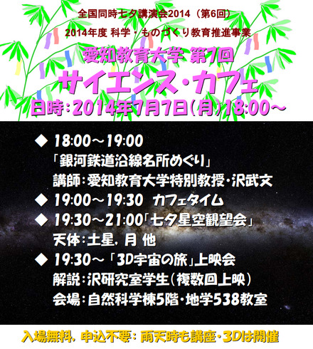 愛知教育大学・第7回 サイエンス・カフェ