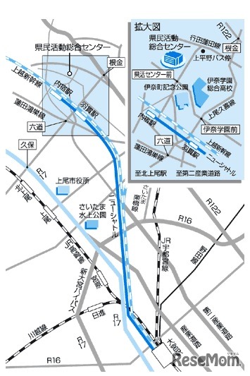 埼玉県県民活動総合センターアクセスマップ