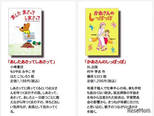 「小学校・低学年の部」課題図書（一部抜粋）