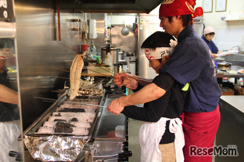 うなぎ焼き体験（2014年）