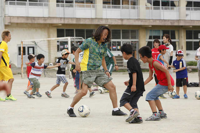 子供達のハートをすぐにキャッチし、指導を行う北澤氏