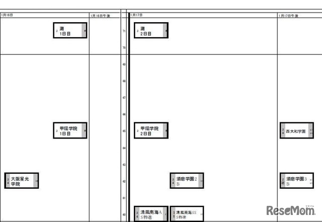 1月16日～17日（男子）