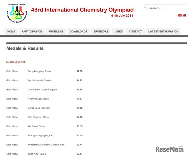 43rd International Chemistry Olympiad