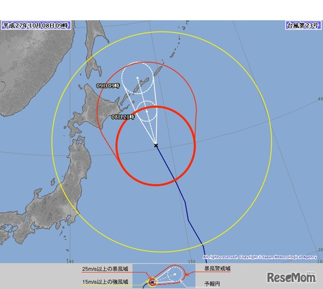 台風経路図