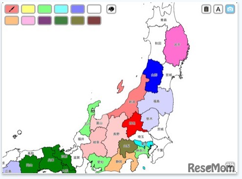 色塗りしながら日本地図を覚えよう 無料白地図ipadアプリ Imappaint 3枚目の写真 画像 リセマム
