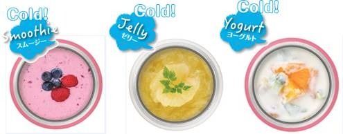 温かいスープはもちろん、「冷たいデザート」の持ち運びも可能