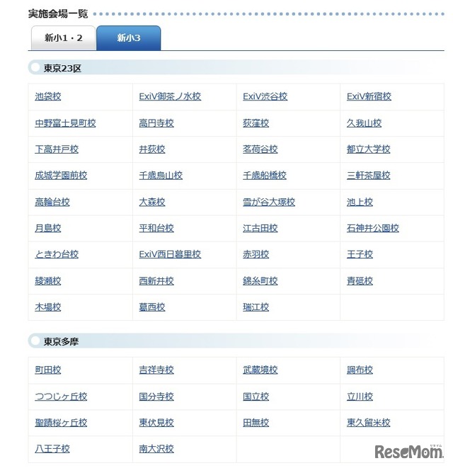 新小3テスト開催会場（1）