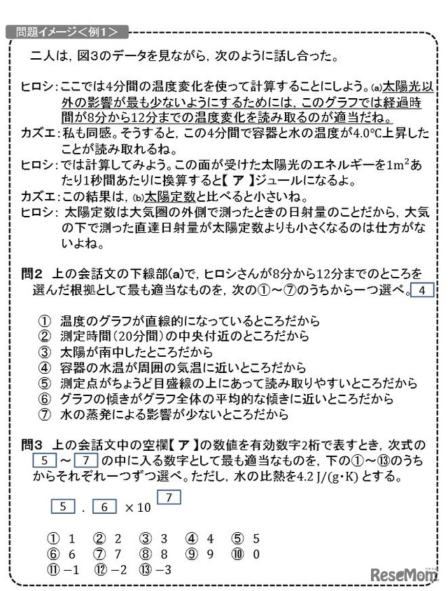 物理の問題イメージ（例1）