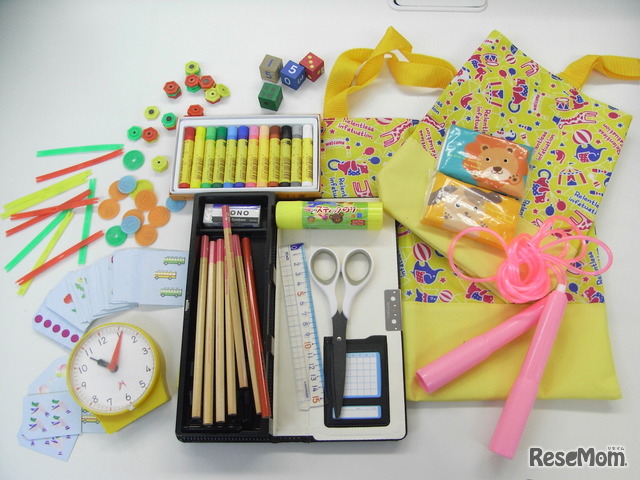 名前を書く入学用品