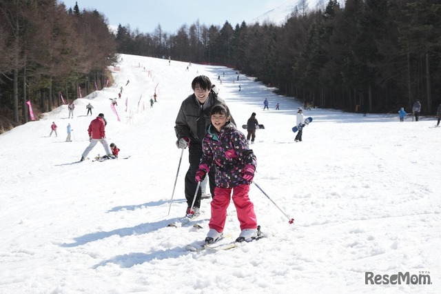 家族でスキーを満喫できる