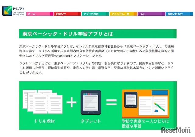 東京ベーシック・ドリル学習アプリについて