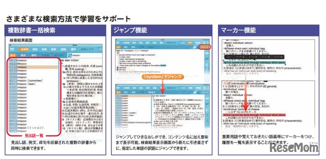 語句楽辞典の機能