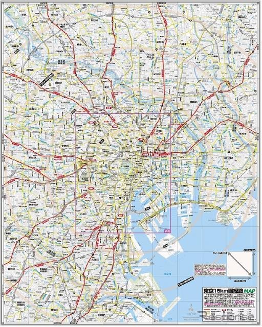 付録：東京15km圏経路MAP