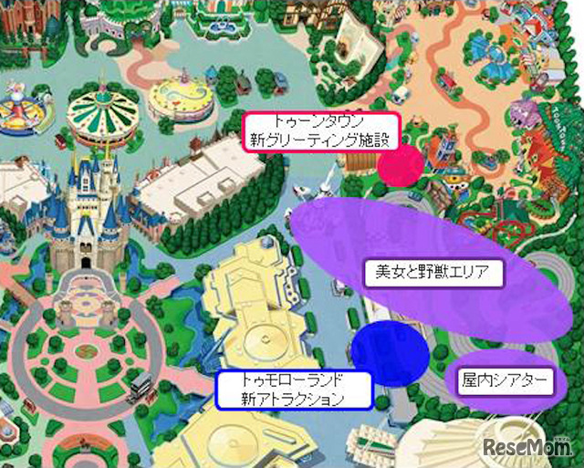 東京ディズニーランド開発エリアのイメージ　(c) Disney