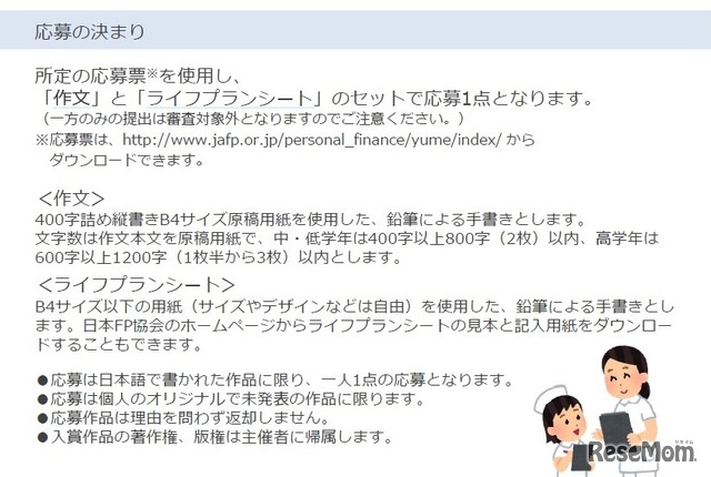 応募の決まり