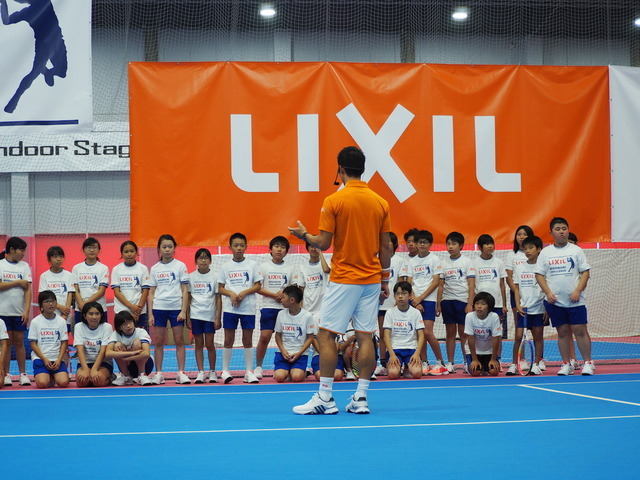 テニスイベント「LIXIL 錦織チャレンジ」に錦織圭が登場(2016年7月12日)