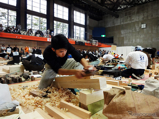 技能五輪全国大会（10月21～24日）　「建築大工」競技