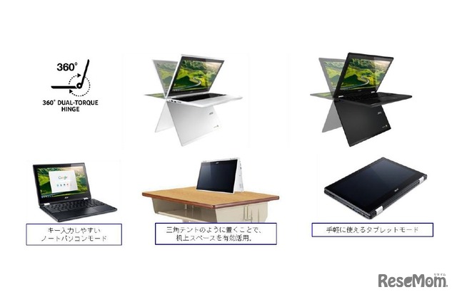 Chromebook R11「C738T-A14N」「CB5-132T-A14N」