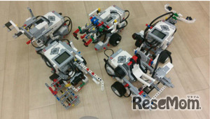 生徒たちが製作したロボット