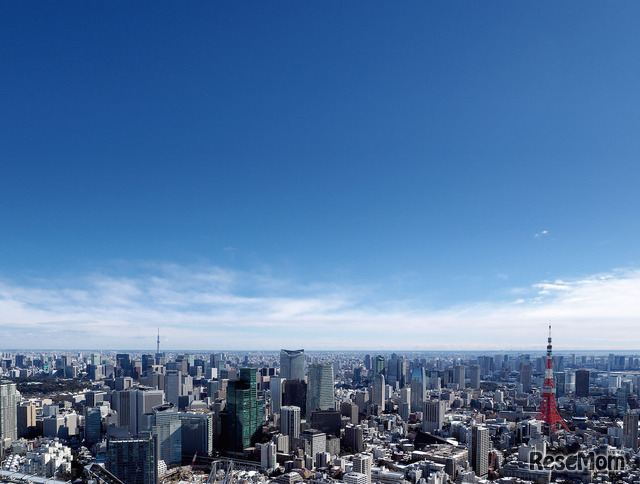 「スカイデッキ」からの昼の風景