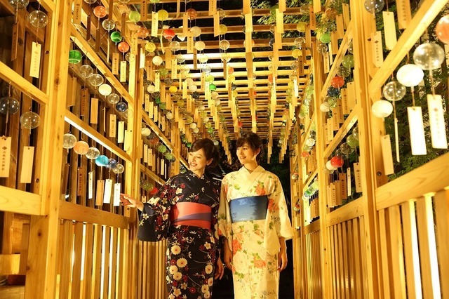 縁むすび風鈴回廊（夜）「川越氷川神社 縁むすび風鈴」