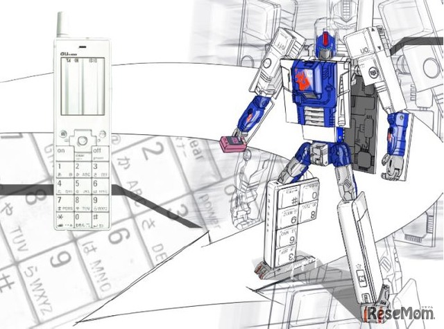 INFOBAR OPTIMUS PRIME（ANNIN）（インフォバー オプティマス プライム アンニン）　(c) 2003年KDDI、(c) TOMY