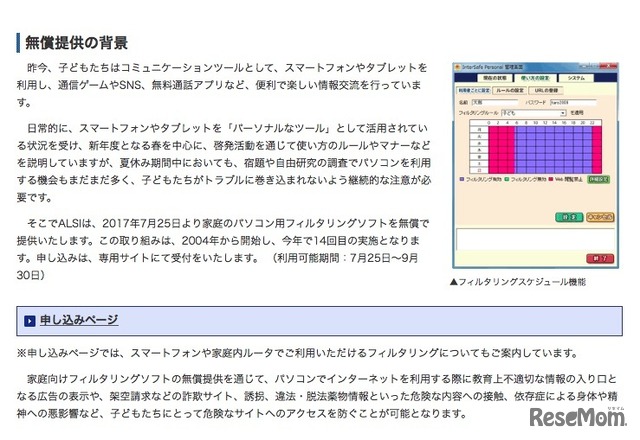 無償提供の背景