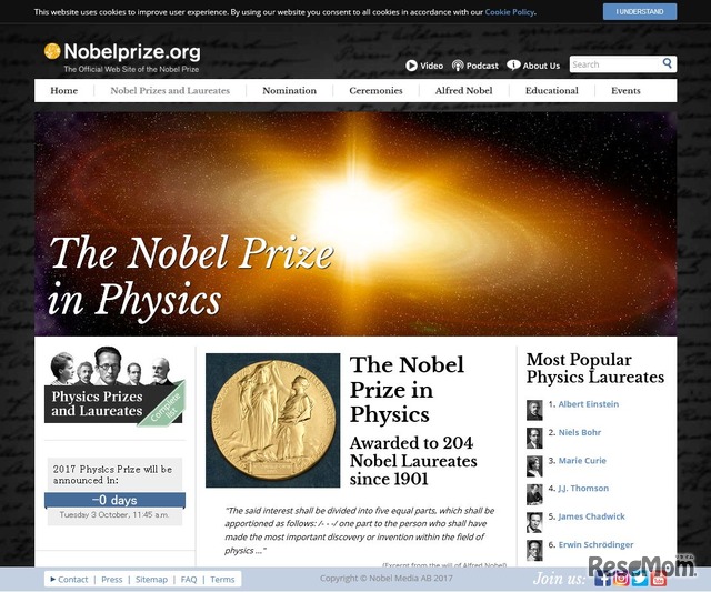 The Nobel Prize in Physics